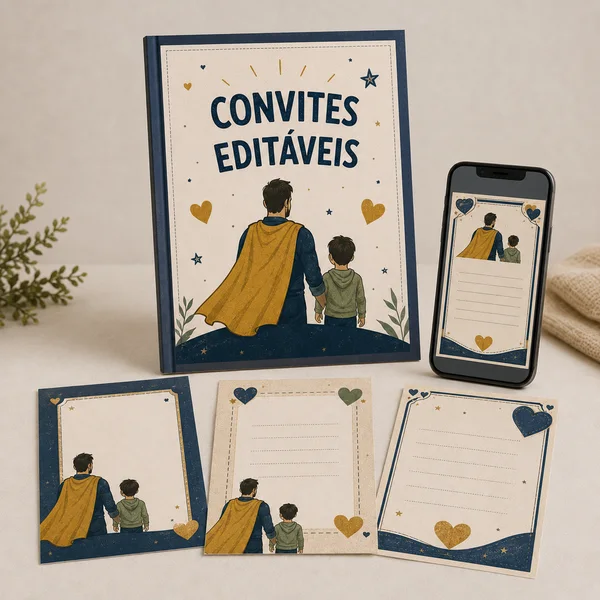 Convites editáveis para WhatsApp
